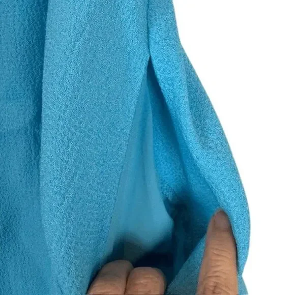 NEW! Black Halo Sanibel 2-Piece Mini Dress Crop Top & Skirt Size 8 Aqua - Picture 4 of 16